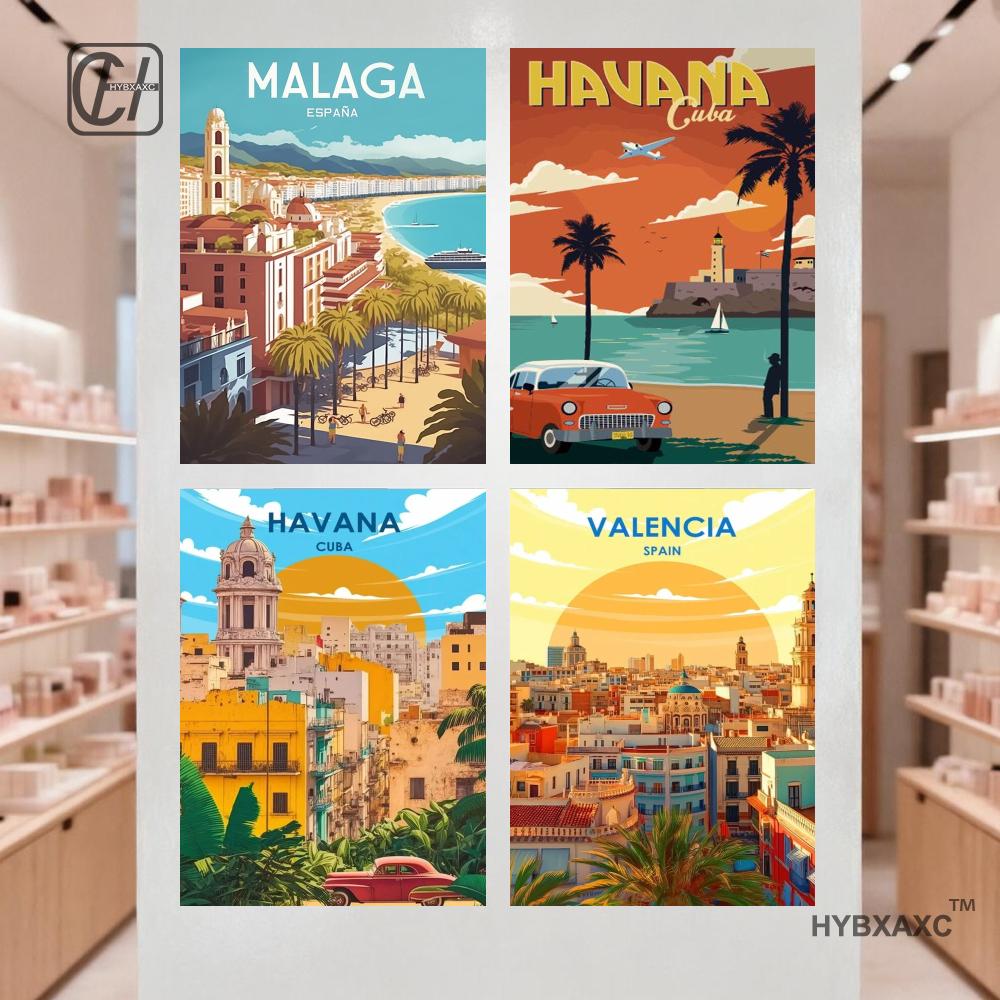 Home Barcelona - Spain Travel Poster Paris Gran Canaria