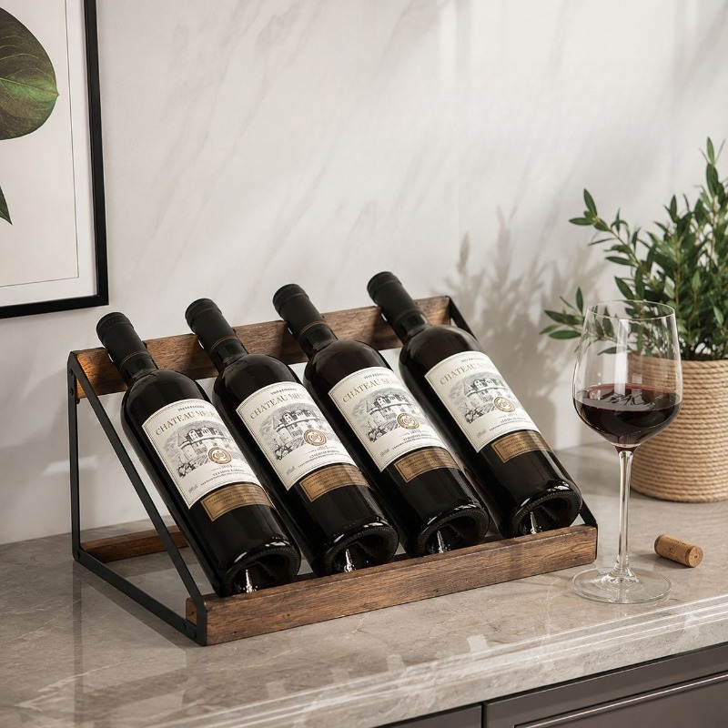 Home Bar Wooden Wine Rack Wine - Home Bar Shelves 评论和价格