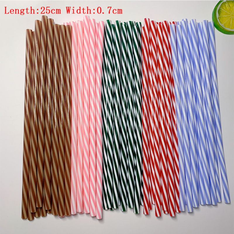 50pcs Reusable Striped Hard Pl - Home Bar Supplies 评论和价格