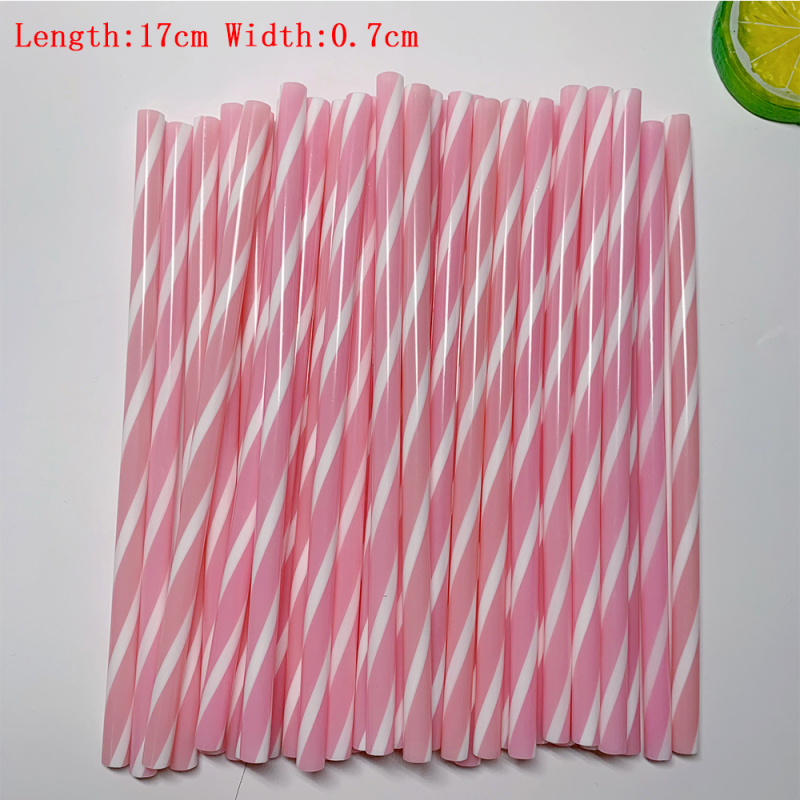50pcs Reusable Striped Hard Pl - Home Bar Supplies 评论和价格