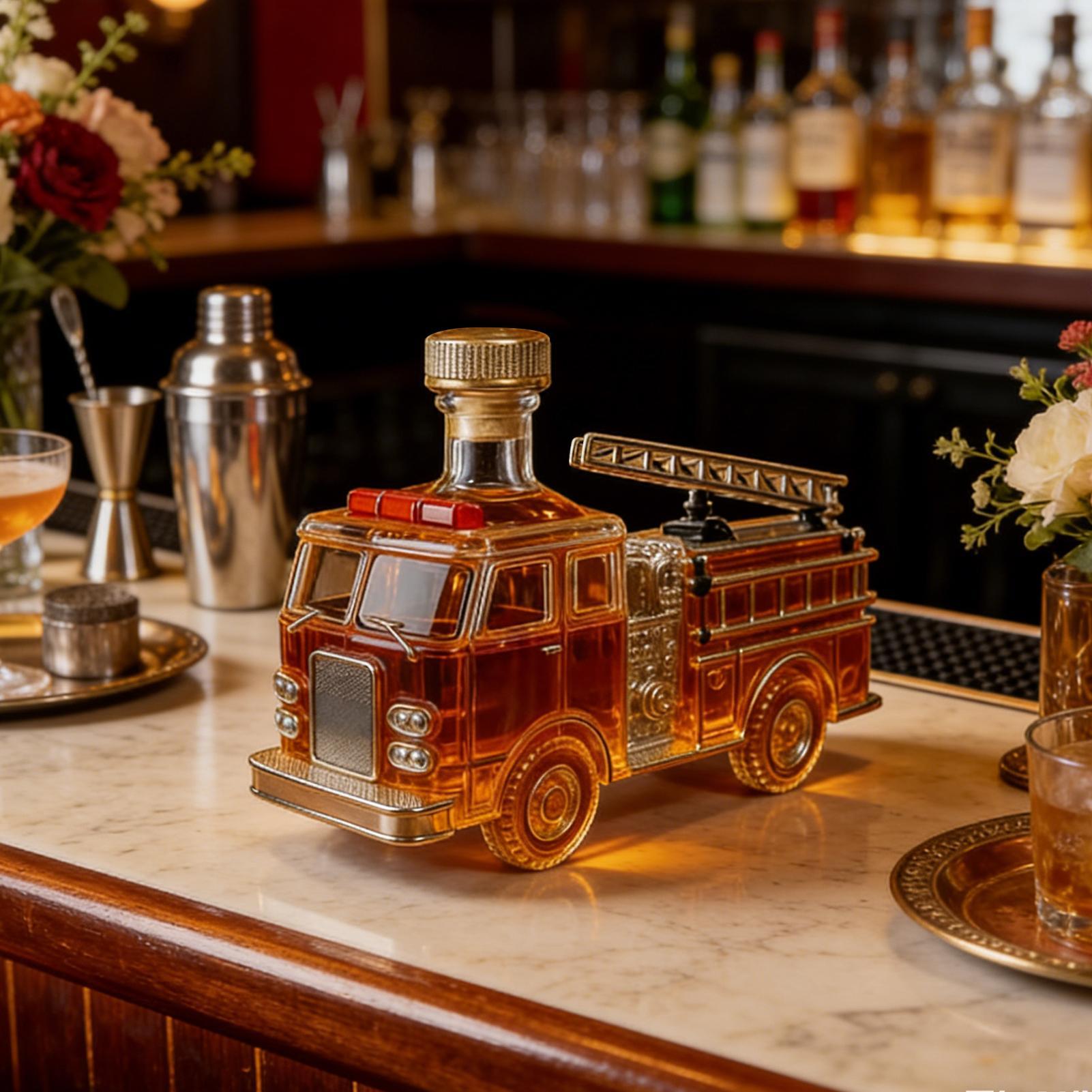 Liquor Bottle 300ml Fire Truck - Home Bar And Cabinet 评论和价格