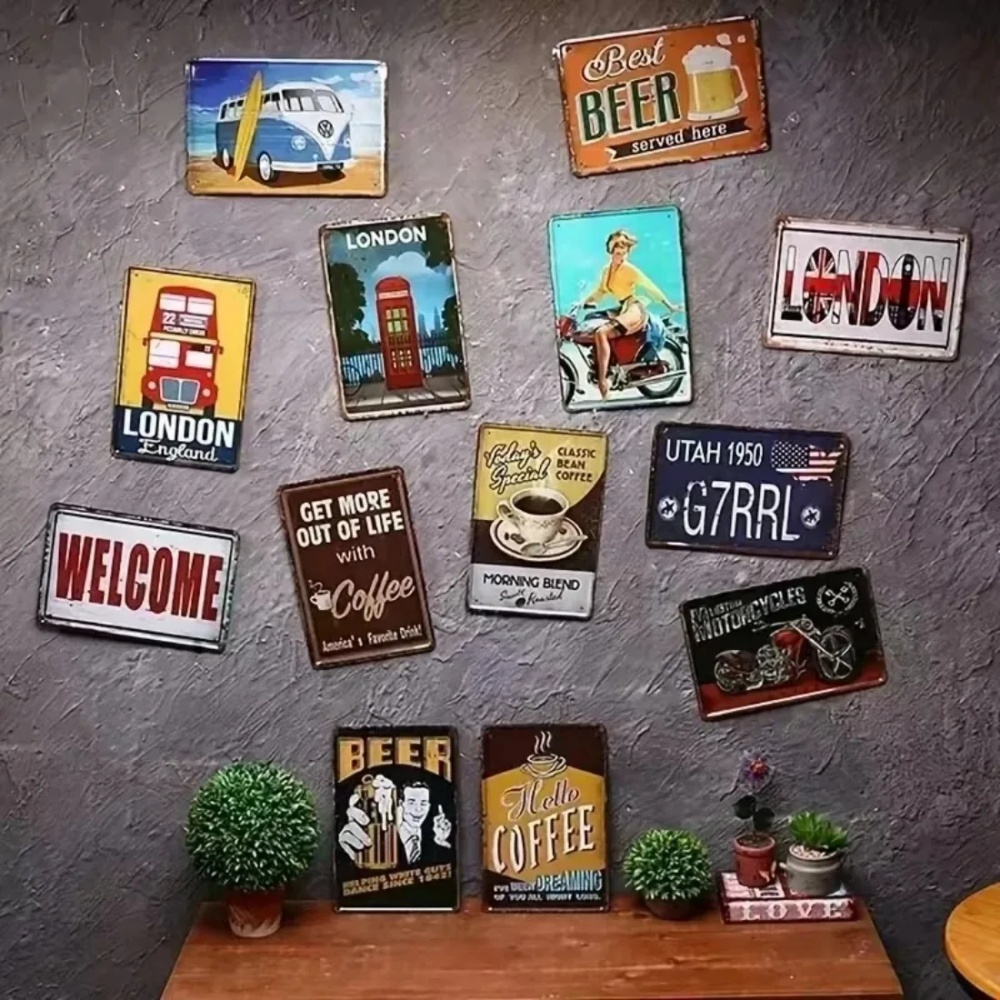 CIFBUY Vintage Funny Cat Alumi - Home Bar Accessories 评论和价格