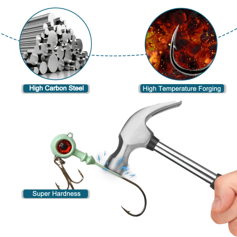 5pcs   Double-Hook Jig Heads,  - Jigger Double Sided 评论和价格