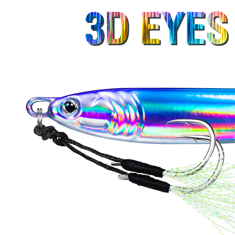 7Pcs 40g 60g 80g 100g Luminous - Jigger Double Sided 评论和价格
