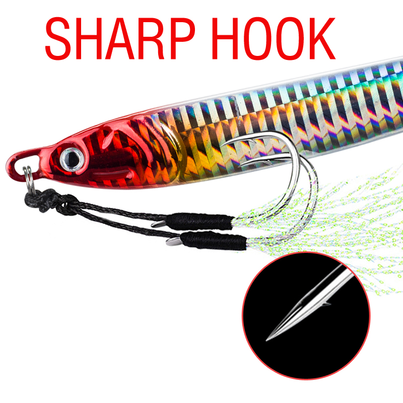 7Pcs 40g 60g 80g 100g Luminous - Jigger Double Sided 评论和价格