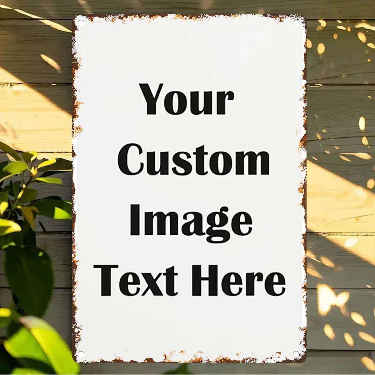 Custom Photo & Text Tin Sign - - Home Bar Signs 评论和价格