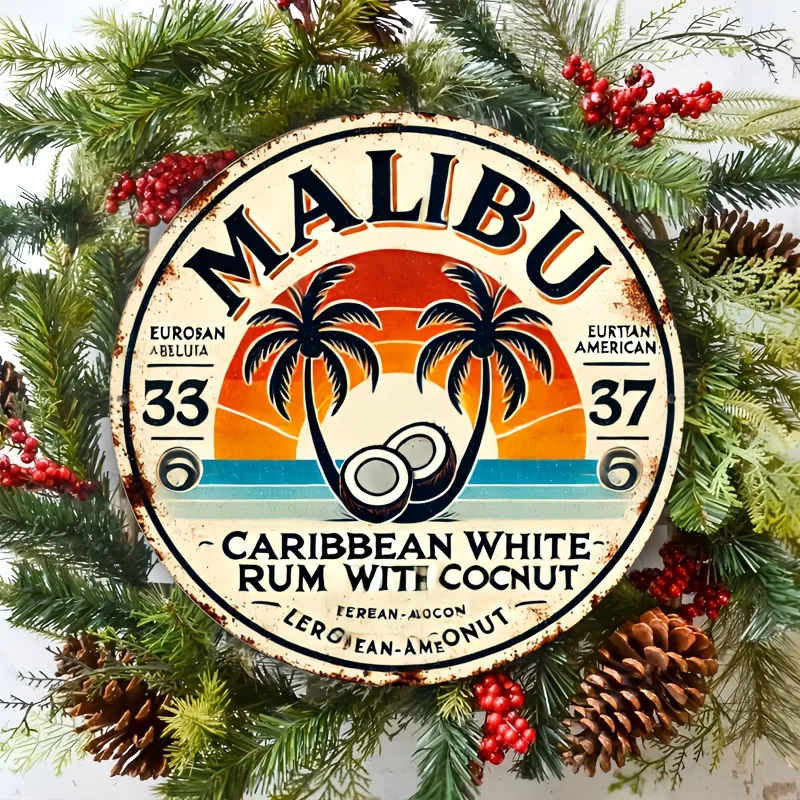 Vintage Malibu Rum Coconut Alu - Home Bar Accessories 评论和价格