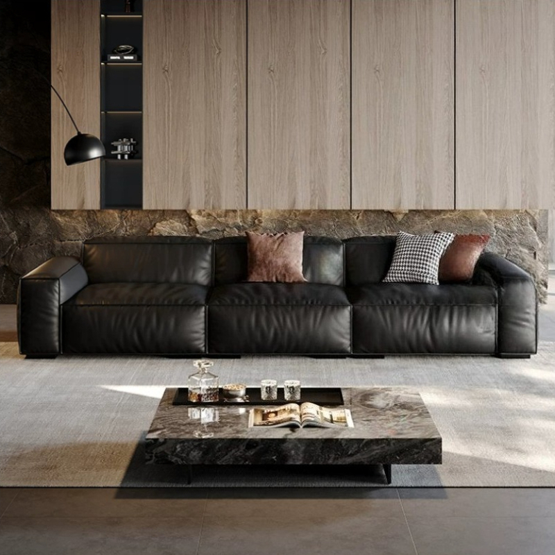 Leather Black Luxury Sofas Bar - Home Barcelona 评论和价格