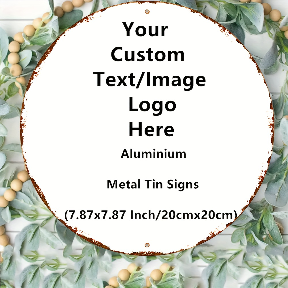 Custom Round 2D Metal Tin Sign - Home Bar Signs 评论和价格