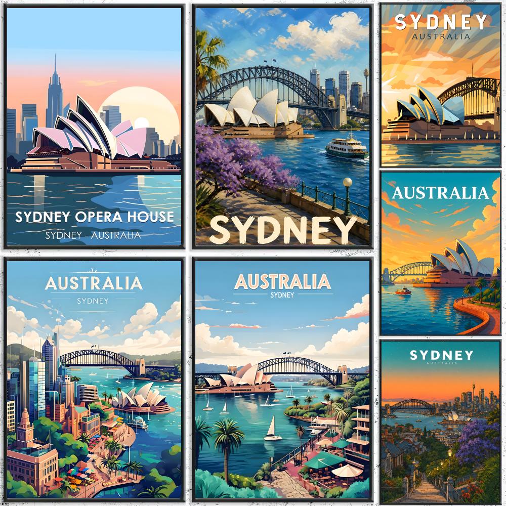 Art Sydney Travel Art Poster S - Home Bar Sydney 评论和价格