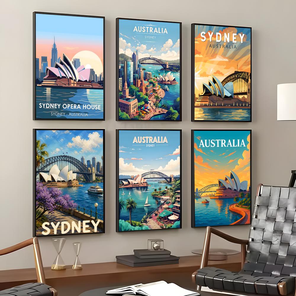 Art Sydney Travel Art Poster S - Home Bar Sydney 评论和价格