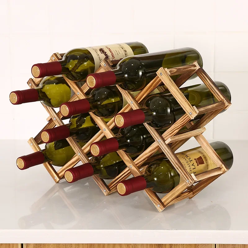 Collapsible Wooden Wine Racks  - Home Bar Setup 评论和价格