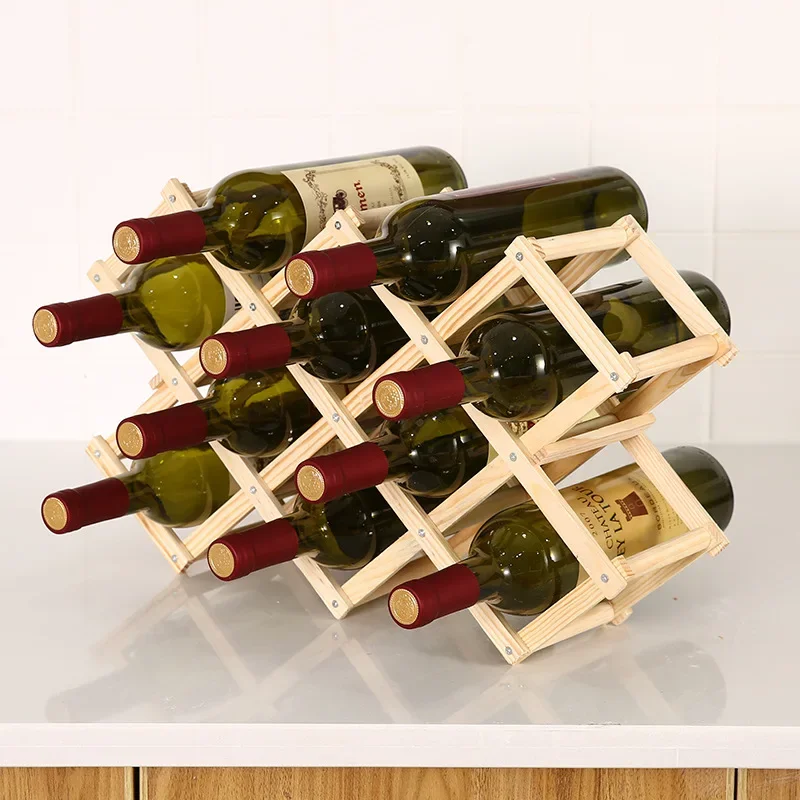 Collapsible Wooden Wine Racks  - Home Bar Setup 评论和价格