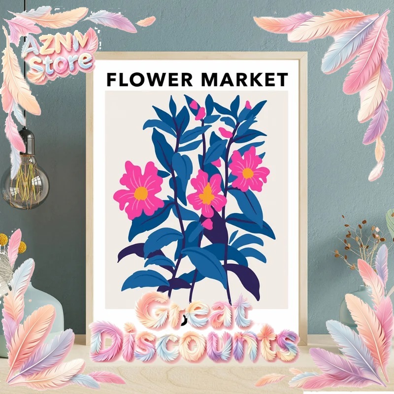 Flower Market Prints Poster Ba - Home Barcelona 评论和价格
