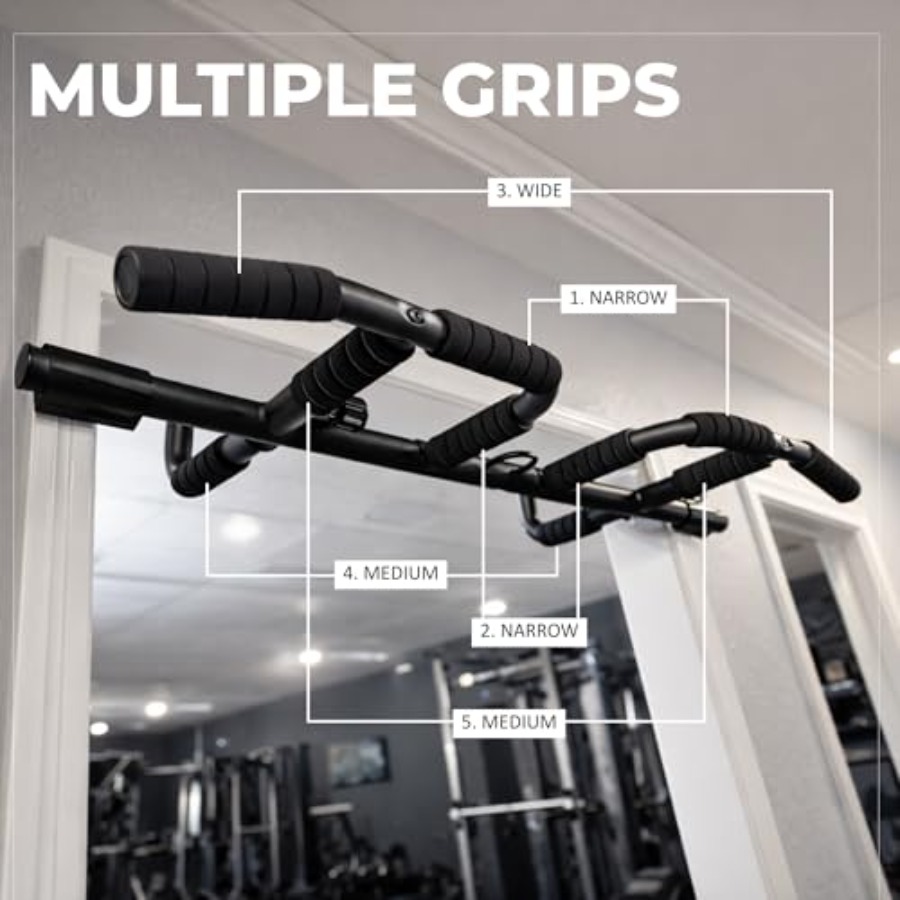 Doorway Pull Up Bar Set with S - Home Bar Setup 评论和价格