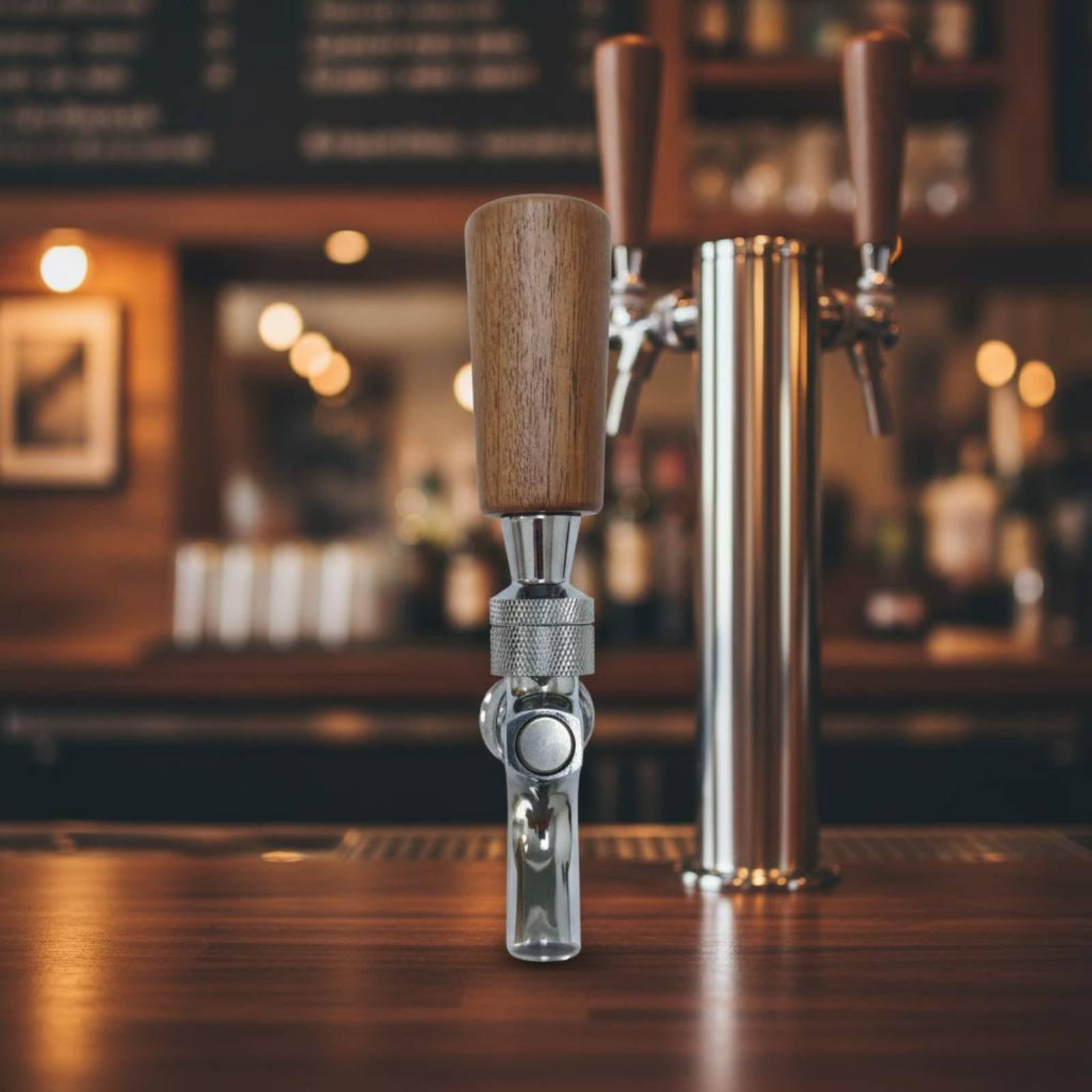 Short Wooden Beer Handle Solid - Home Bar Accessories 评论和价格
