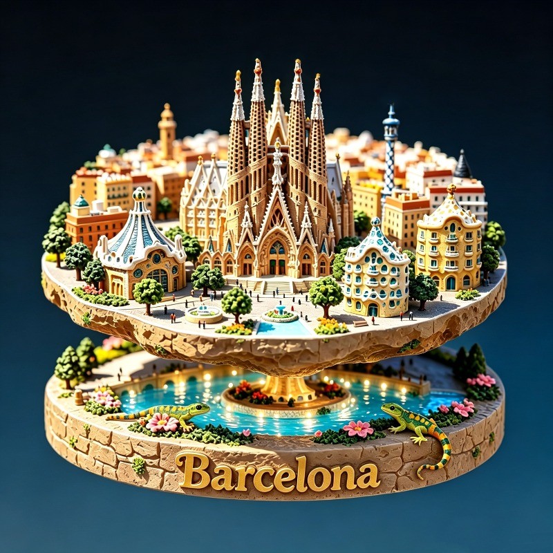 Spain Metal Fridge Magnets Bar - Home Barcelona 评论和价格