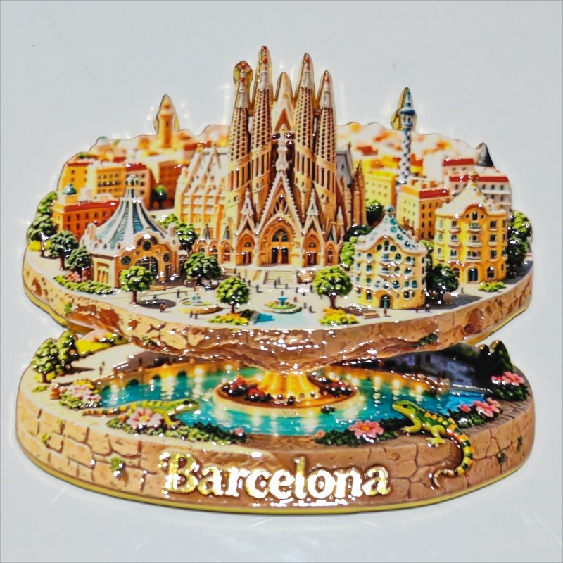 Spain Metal Fridge Magnets Bar - Home Barcelona 评论和价格